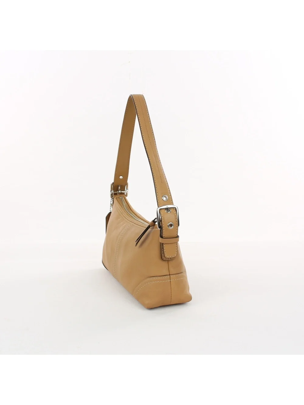 Coach Vintage Y2K Hamptons Soho Demi Tan Leather Bag F11195
